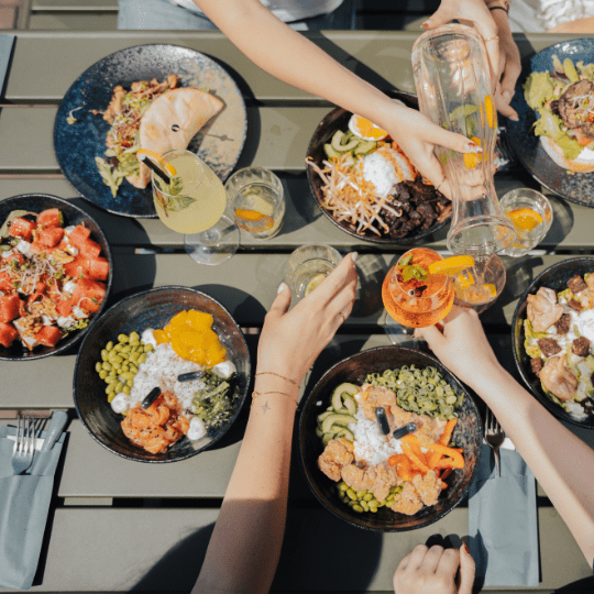 eten terras Grand Café LIVING