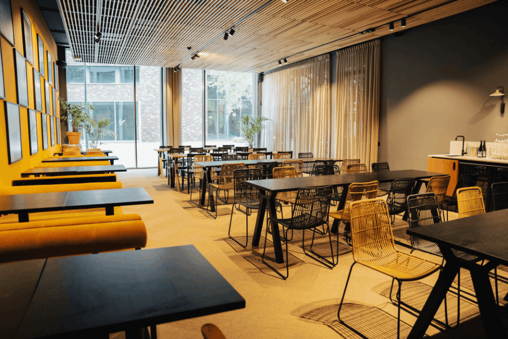 yellow room private dining grand cafe living amsterdam
